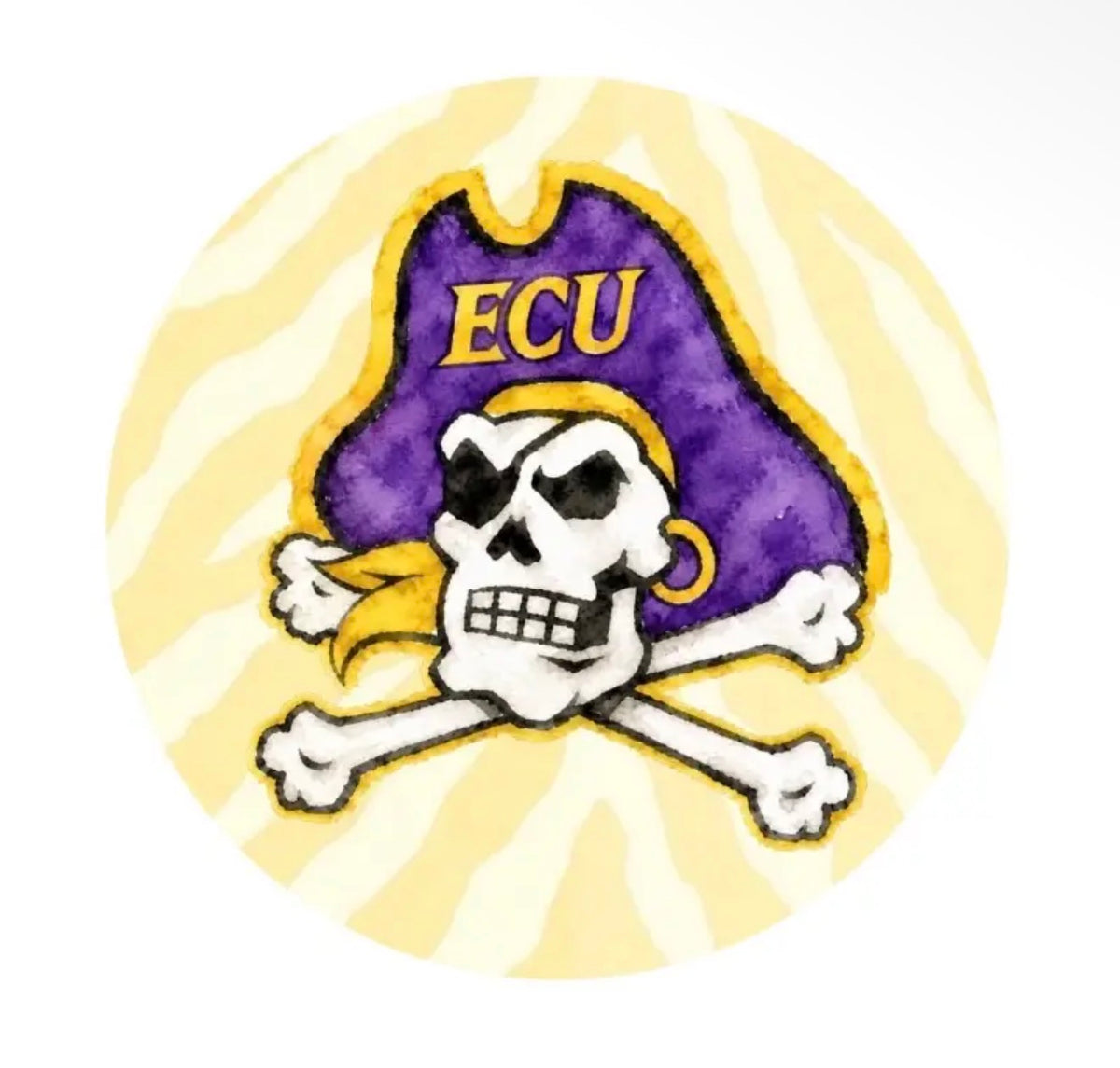 ECU Zebra Button