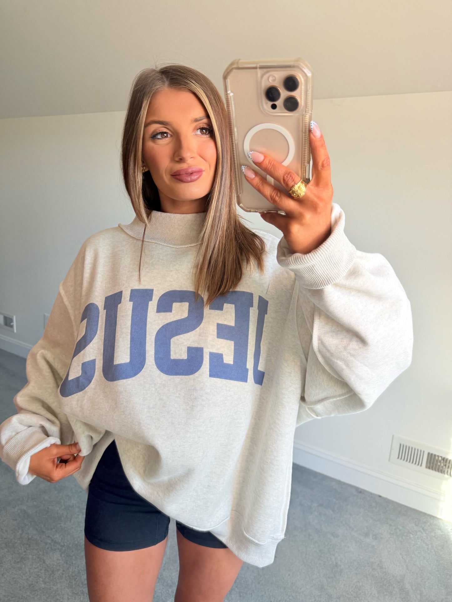 God Is Good Reversible Crewneck