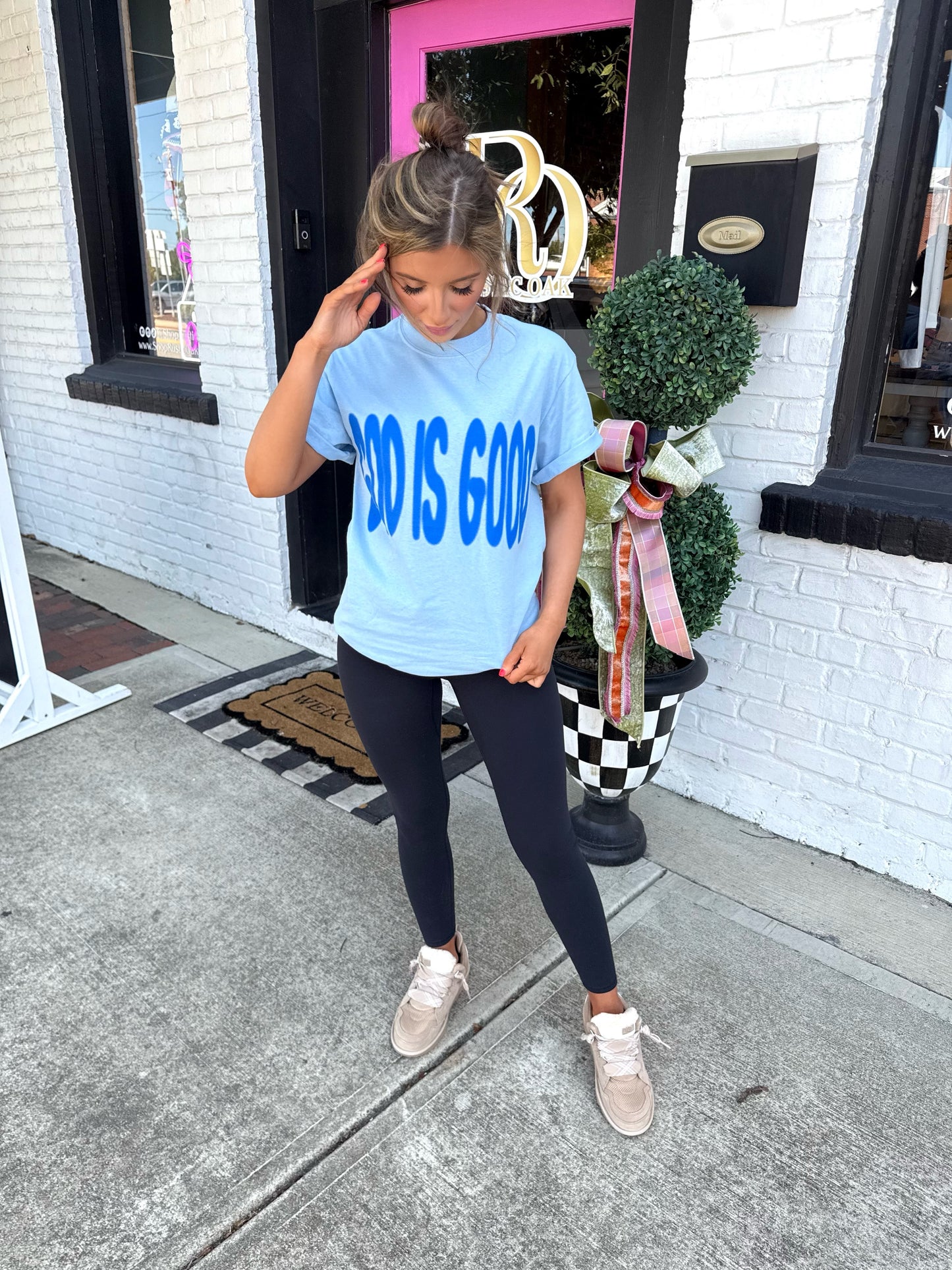 God Is Good Tee (light blue)