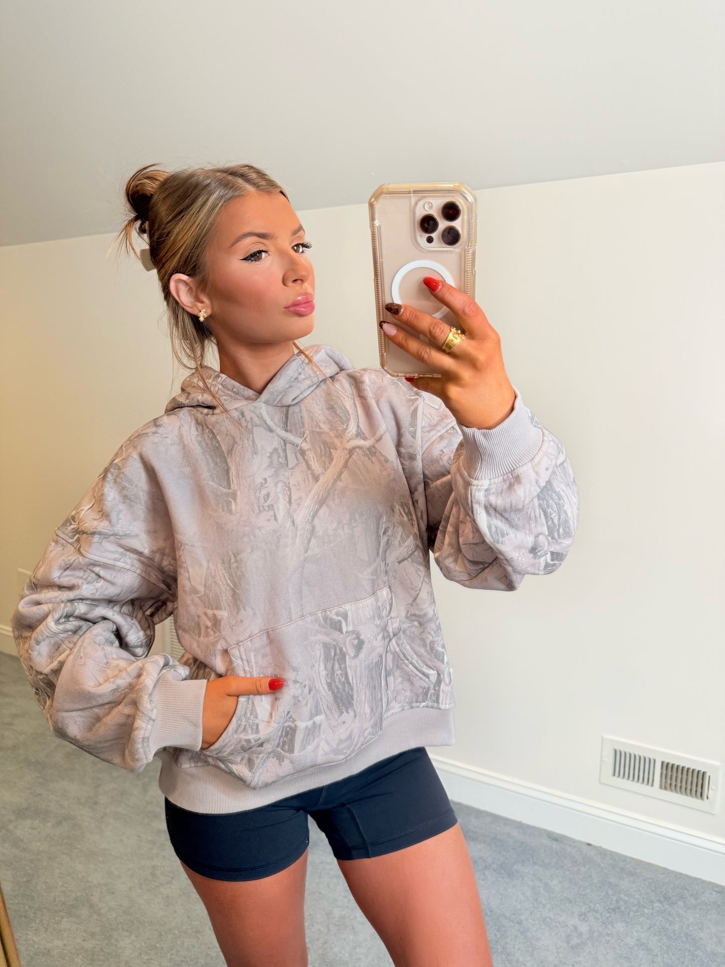 Grey Camo Hoodie