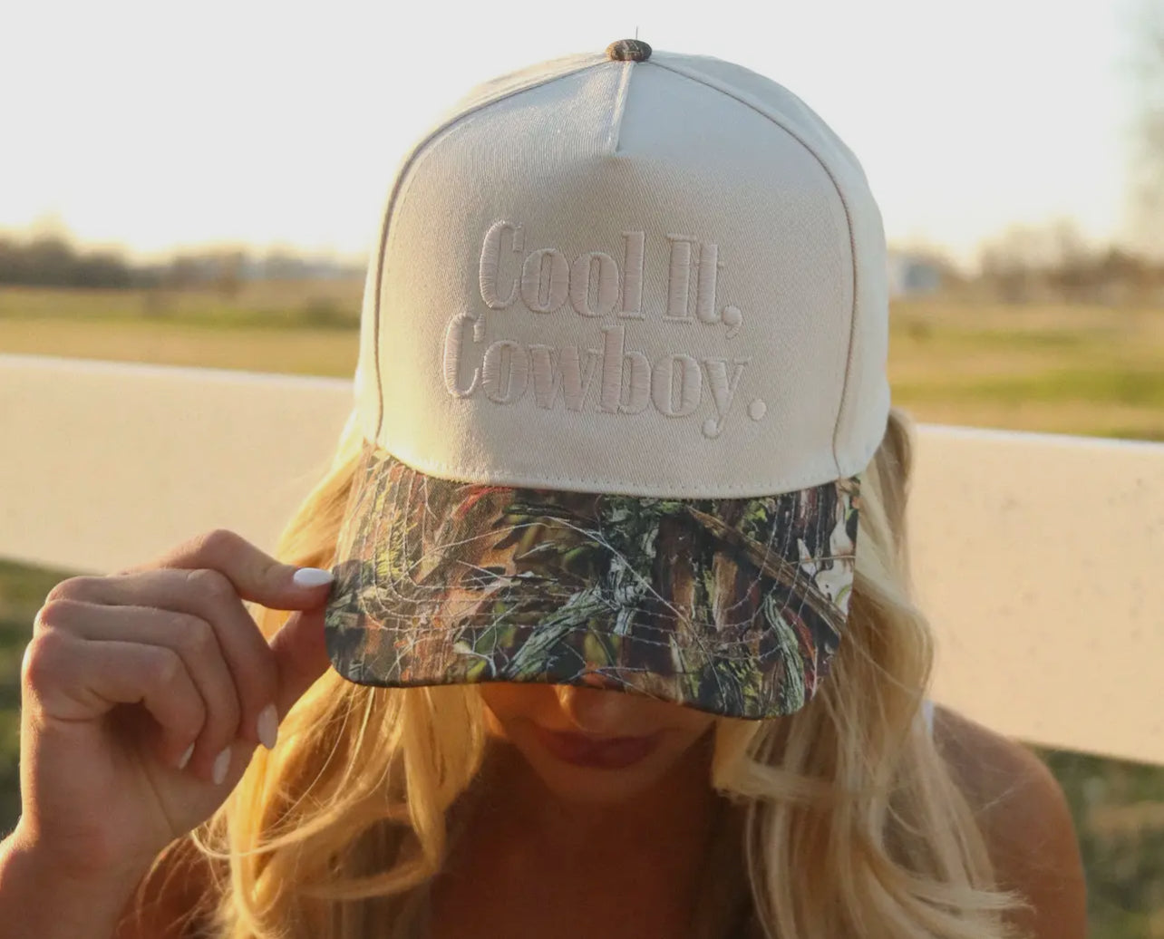 Cool It Cowboy Camo Trucker Hat