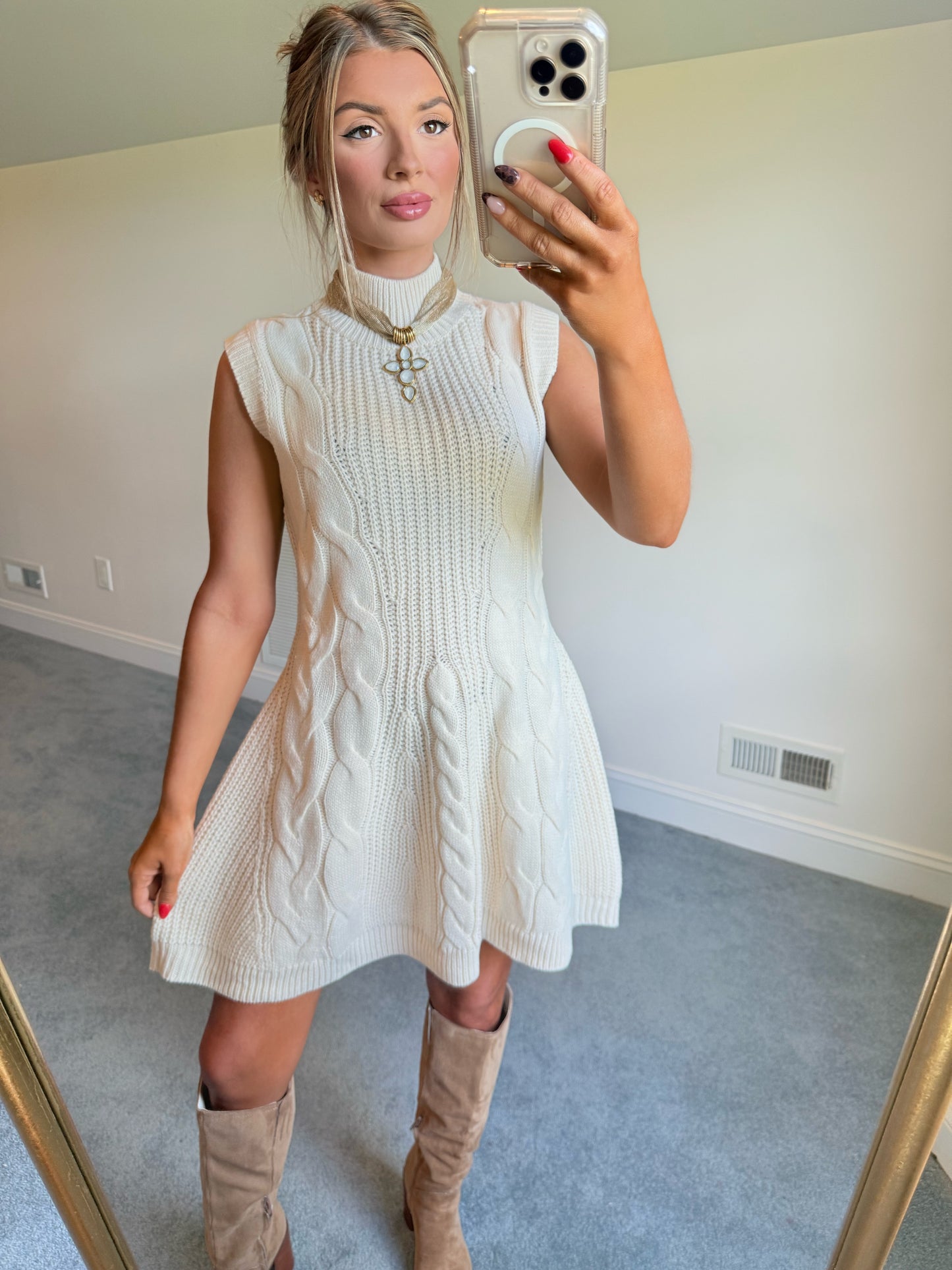 The Jocie Cable Knit Dress