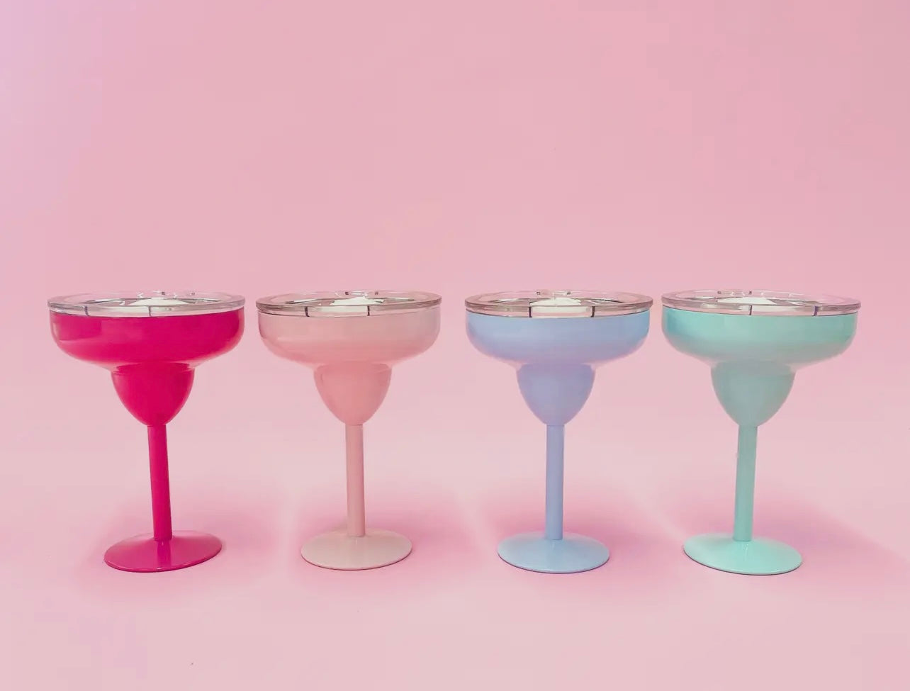 Hot Pink Margarita Glass