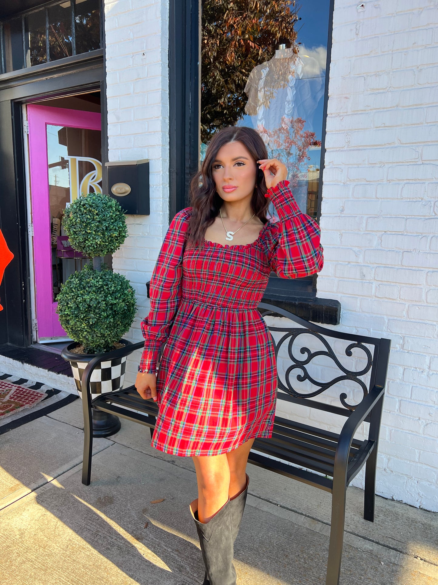 Jace Plaid Kourt Dress
