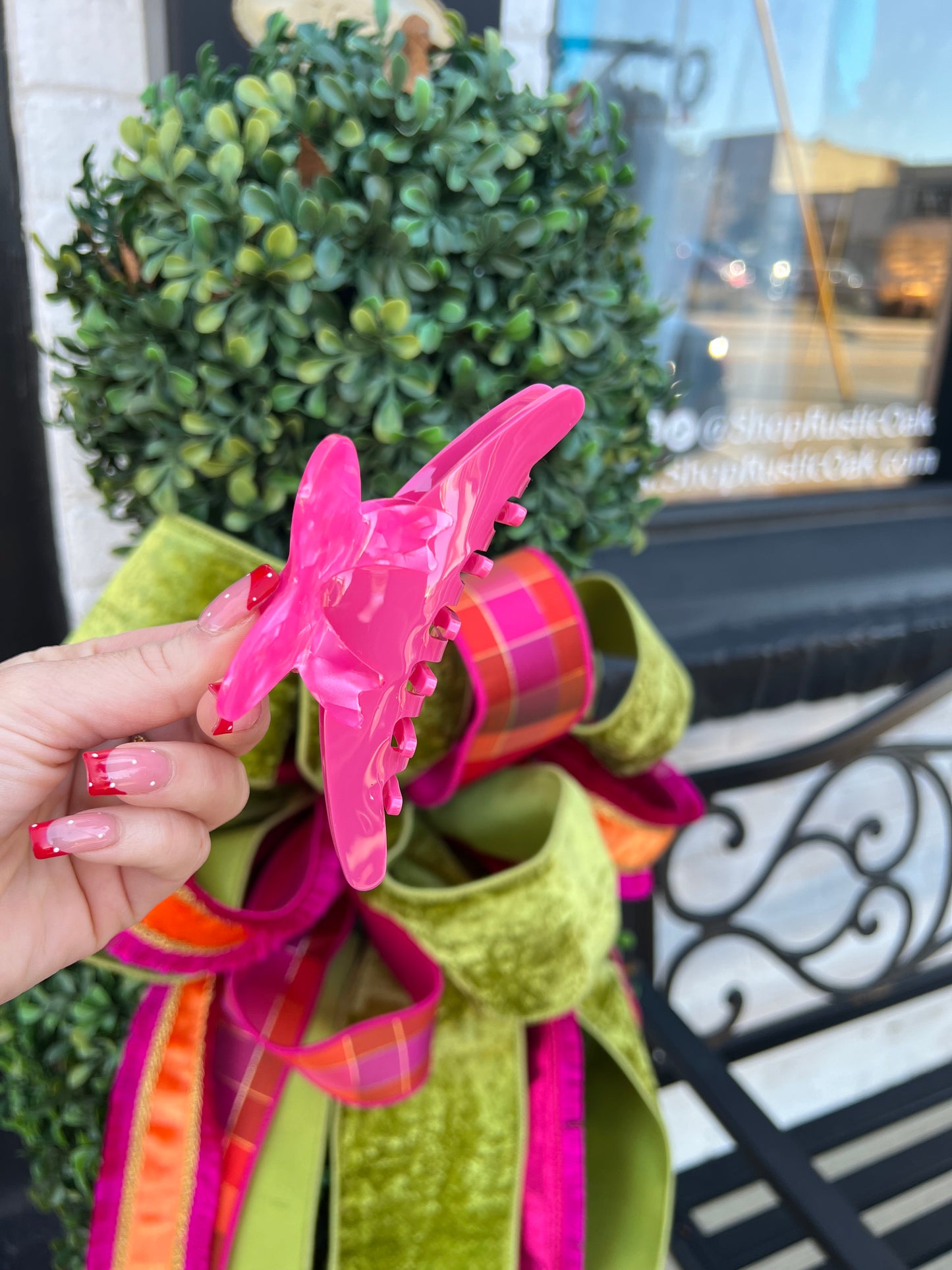 Two Tone Bow Clawclip