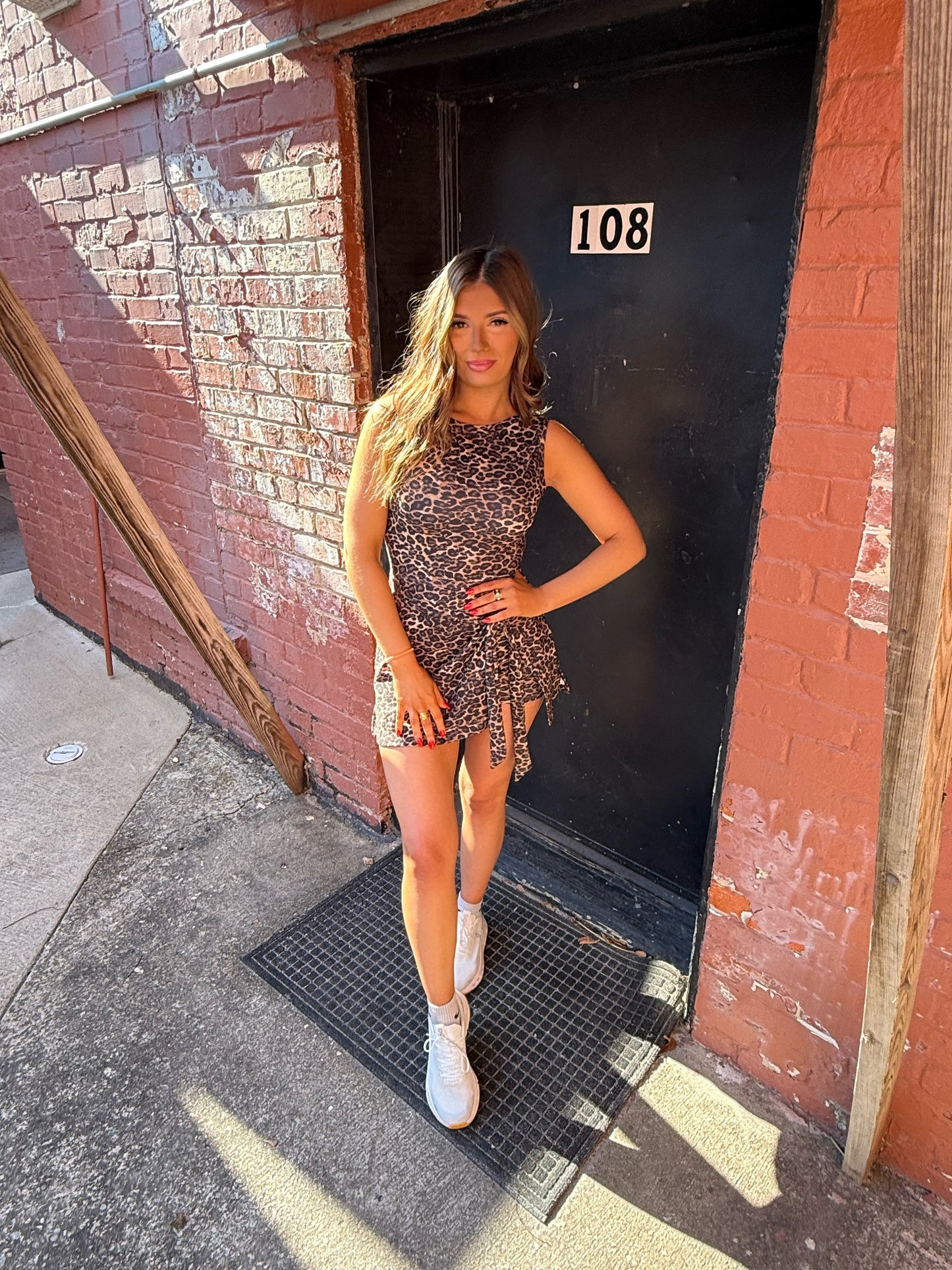Leopard Wrap Romper