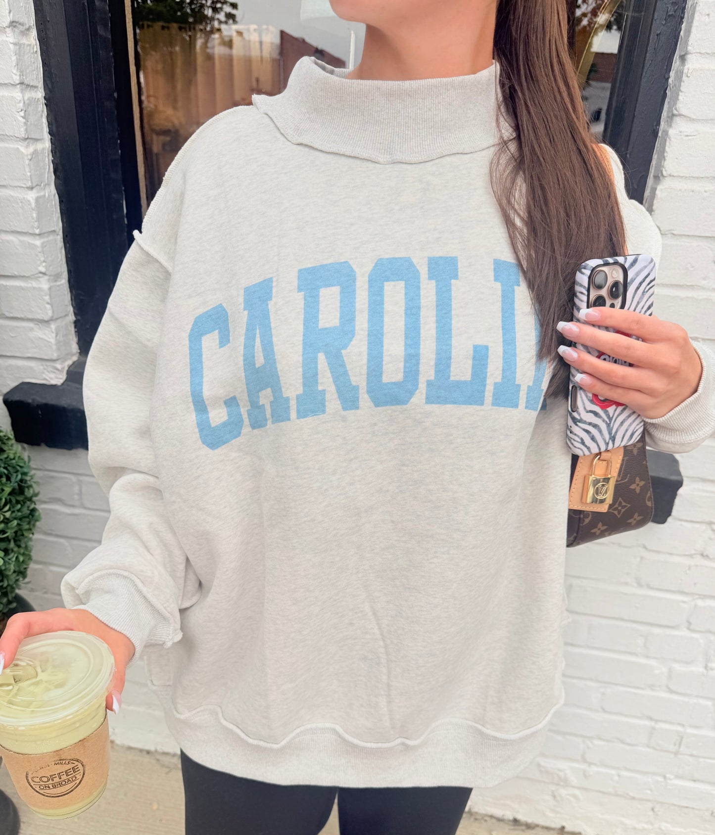 Blue Carolina (NC) Mock Neck