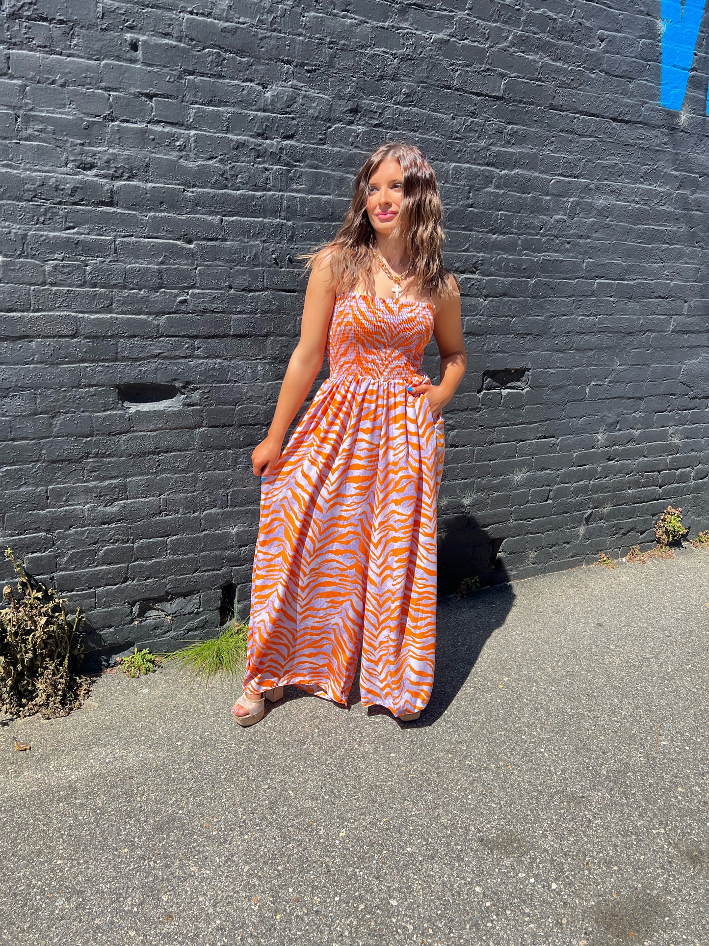 The Oasis Zebra Jumpsuit