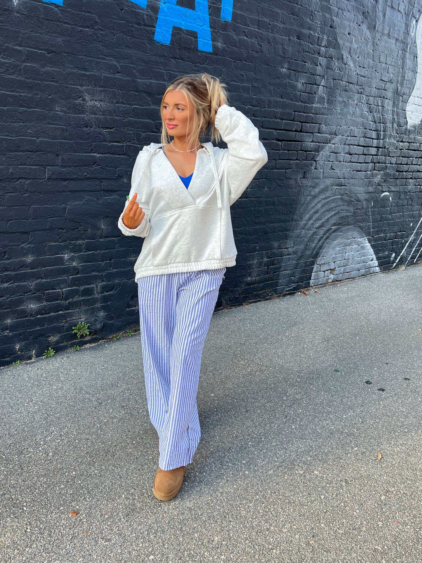 Striped Seersucker Lounge Pants