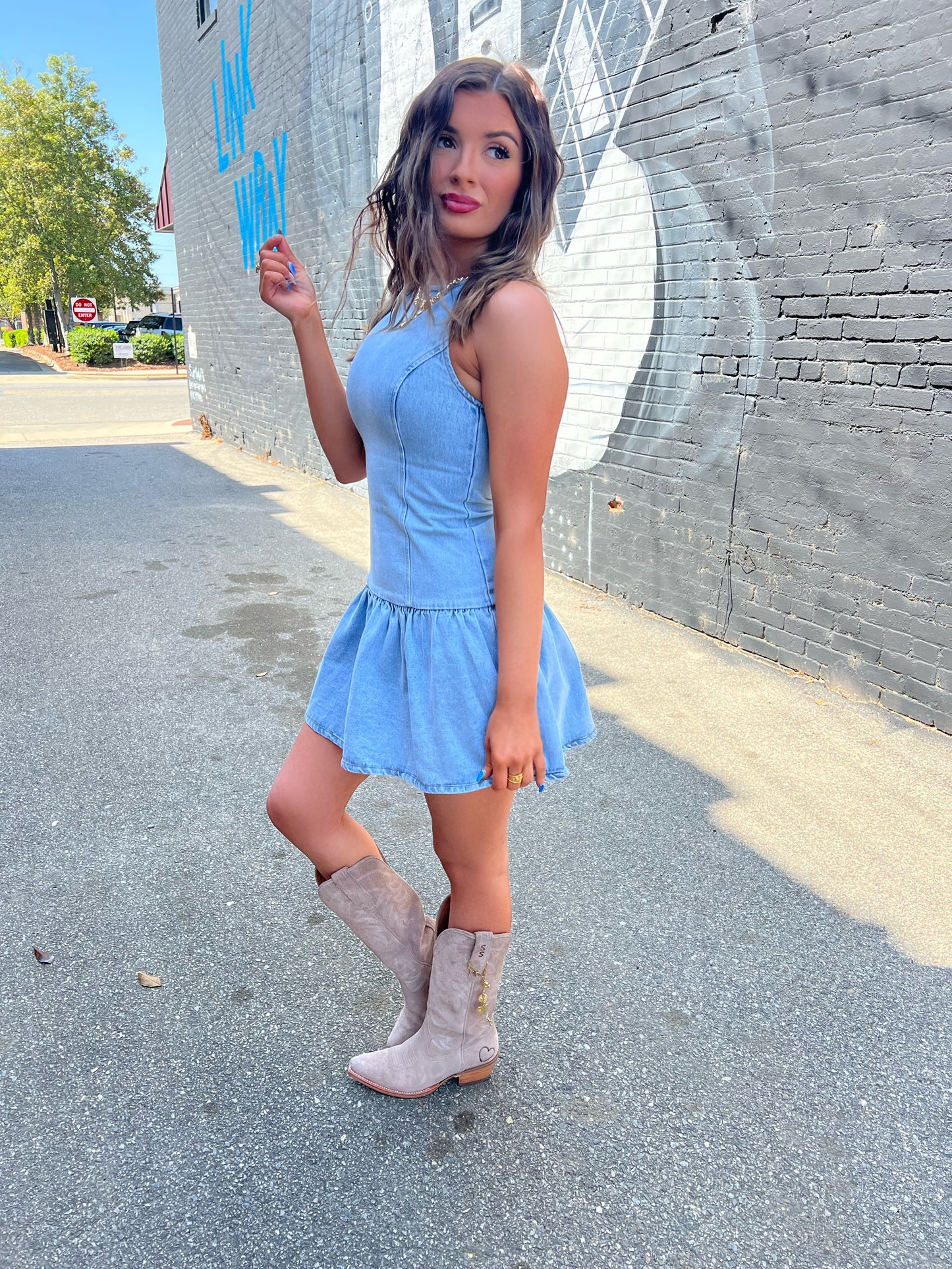 The Megan Denim Dress