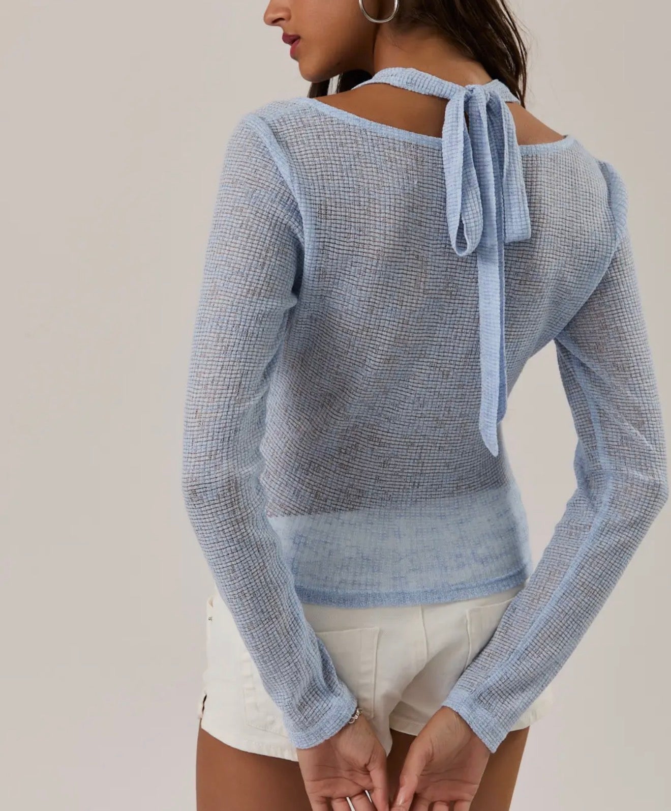 The Baby Blue Halter Top