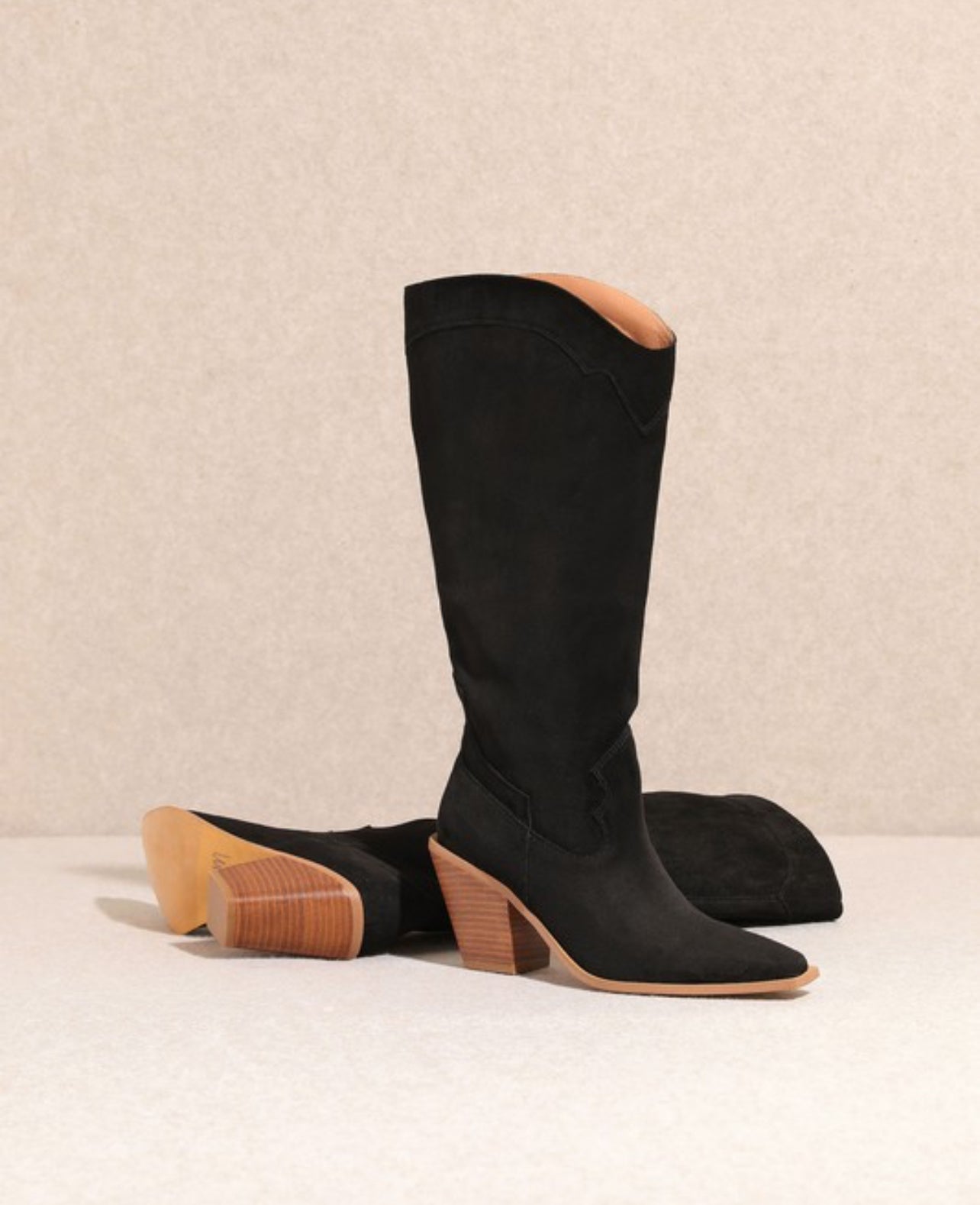 Black Suede Boot