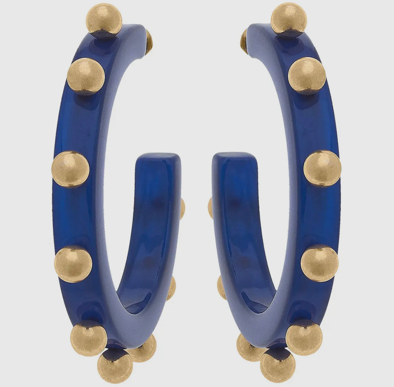 Kelley Studded Hoop Earrings