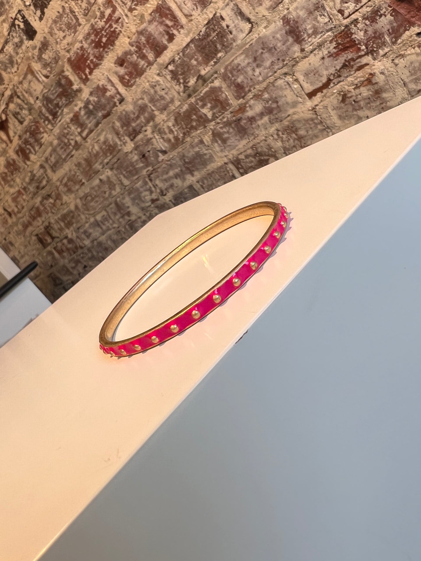 Aubrey Fuchsia Studded Bangle