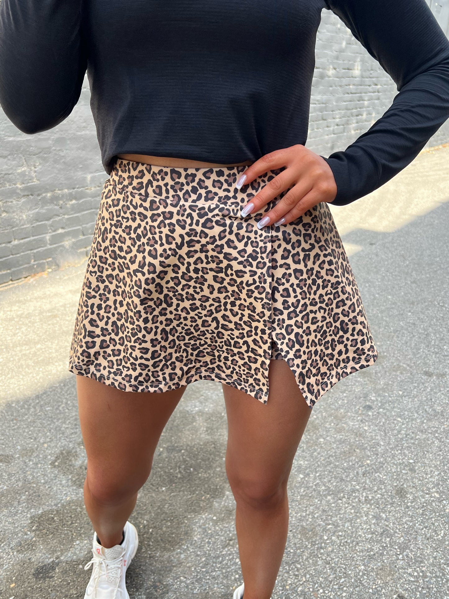 Leopard Athleisure Skort