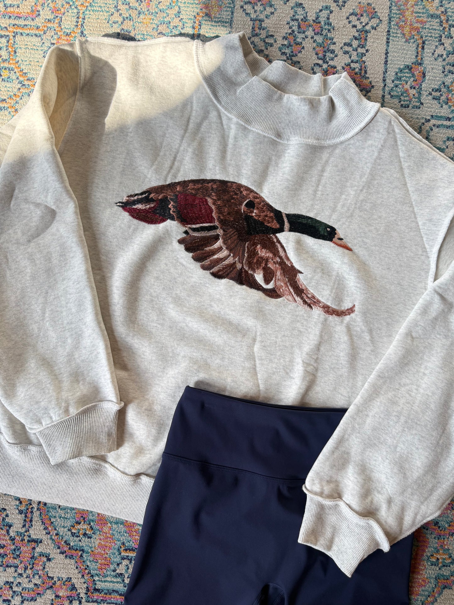 Mallard Duck Mock Neck