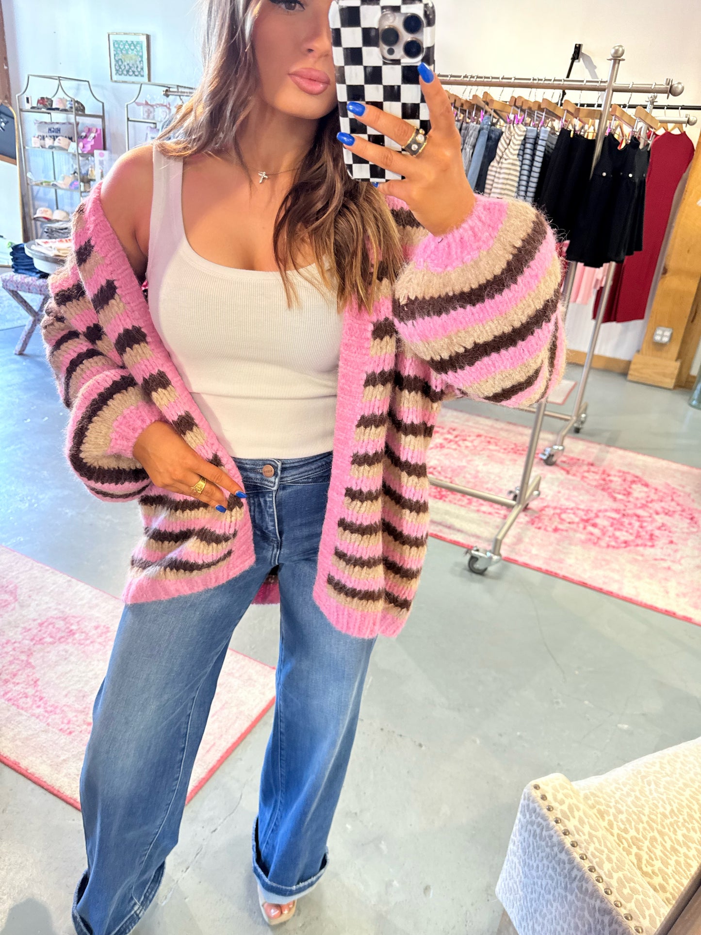 Chocolate Covered Strawberry Cardigan