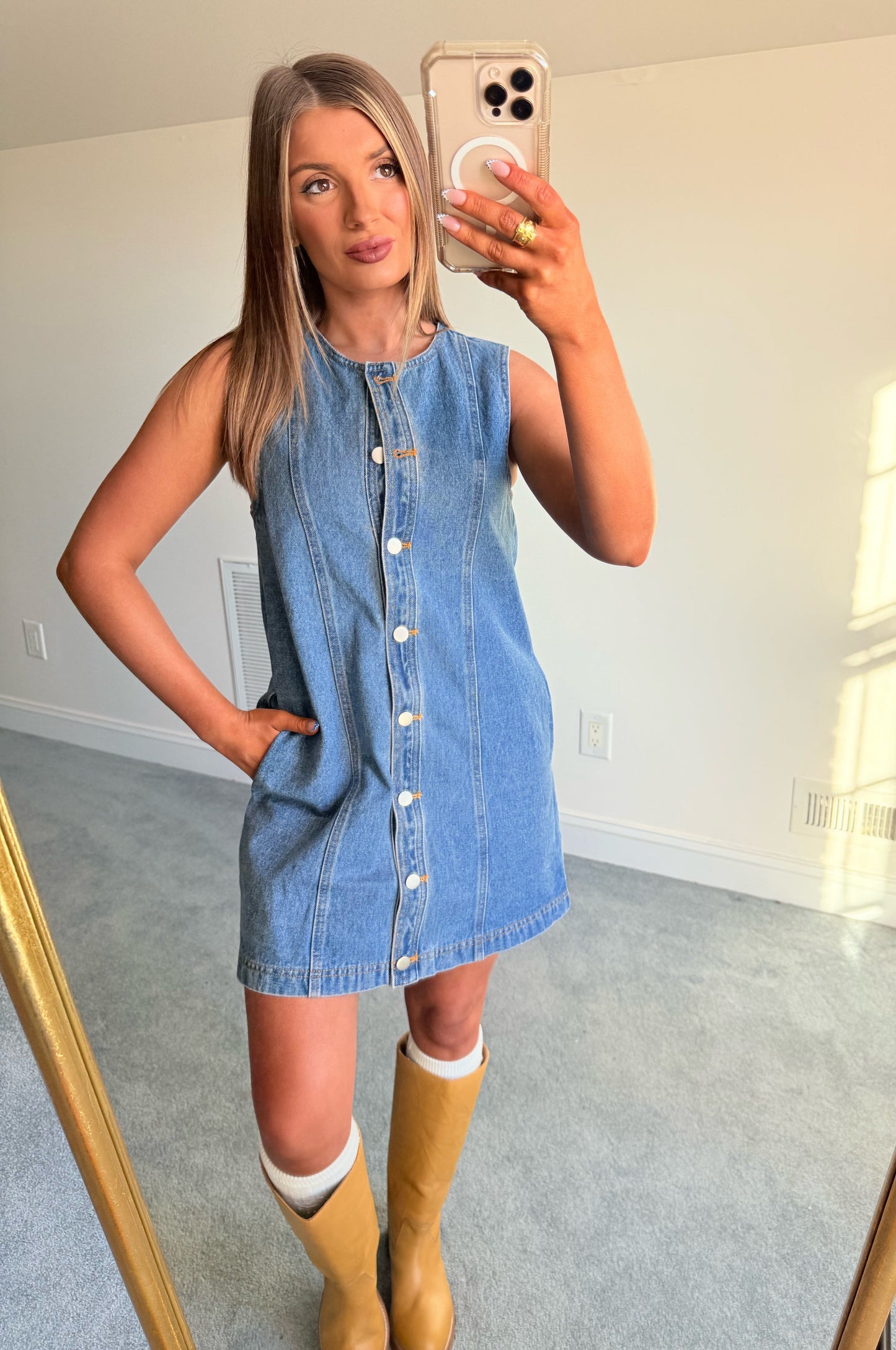 The Demi Denim Dress