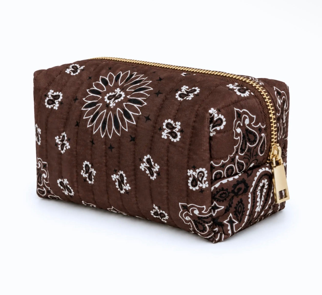 Brown Bandana Cosmetic Bags
