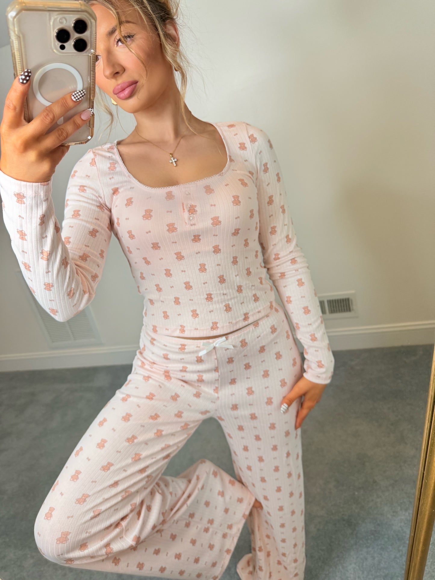 Teddy Bear Cozy PJ set