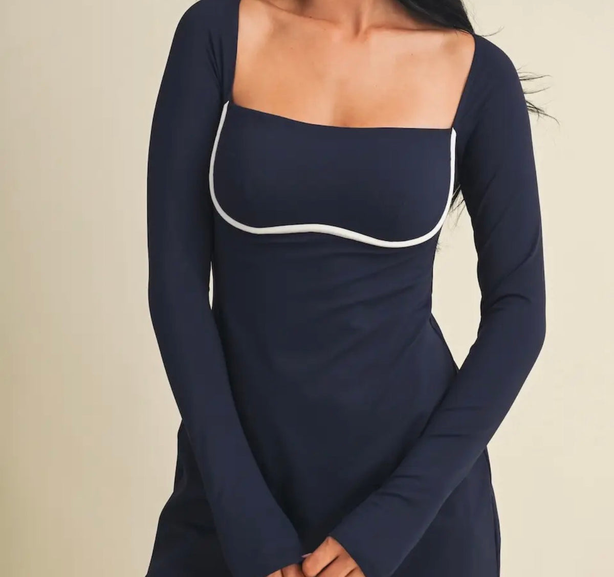 The Navy Sweetheart Romper