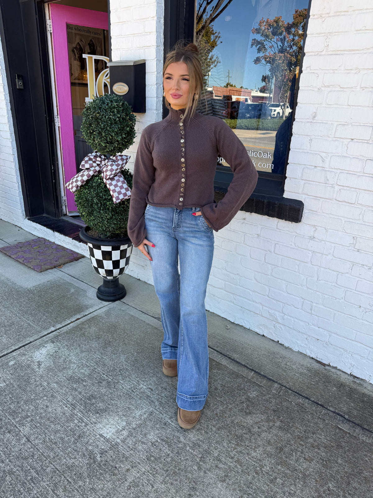 The Brownie Batter Knit Top