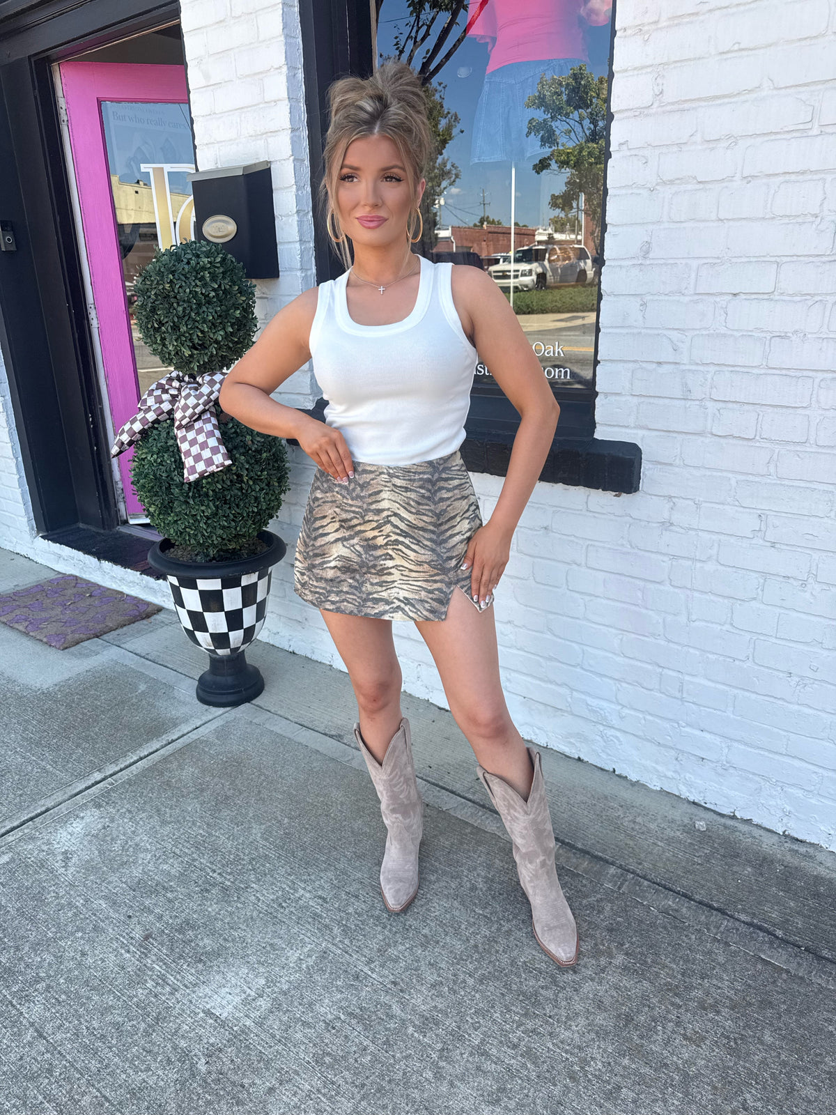 Wild Denim Skort