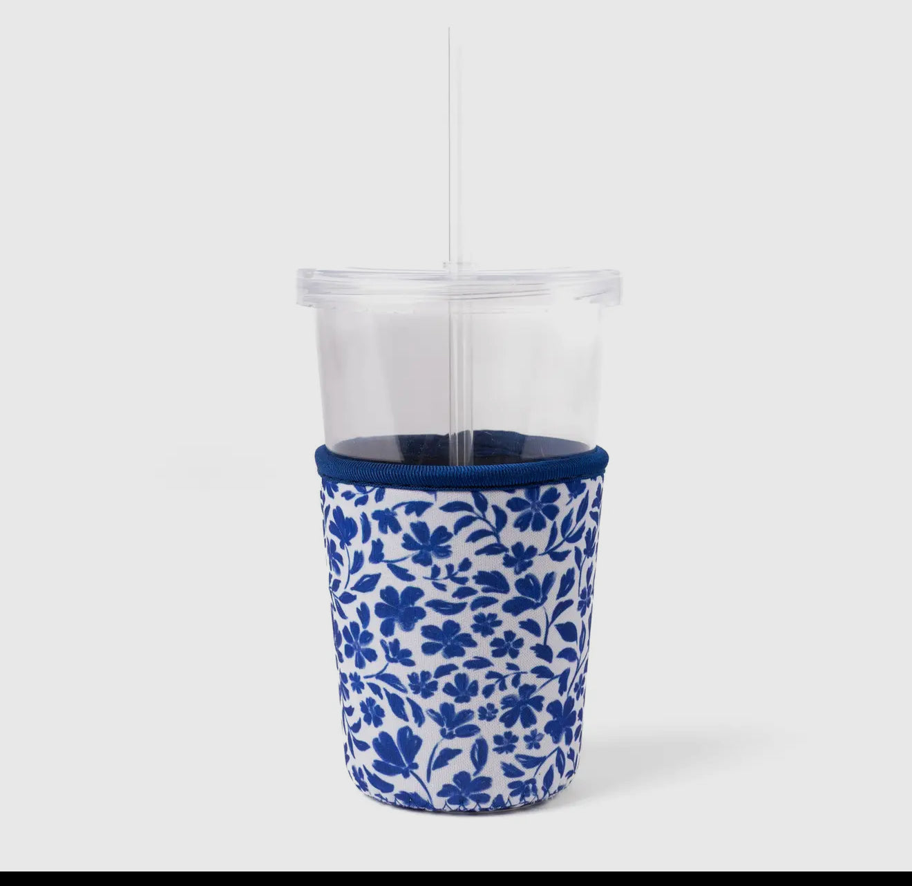 Blue Floral Drink Sleeve