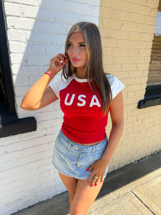 USA Red Tee