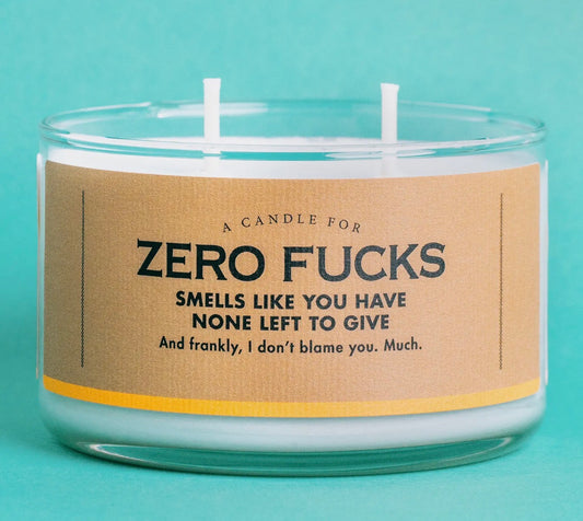 Zero F's Candle