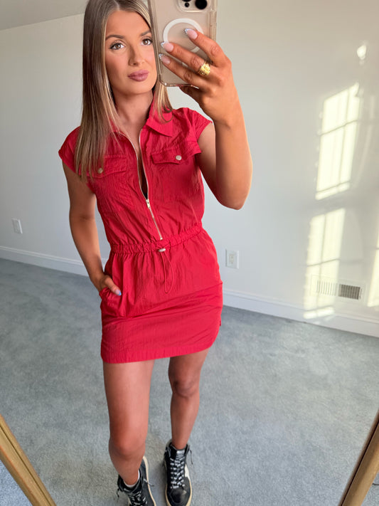 Run Around Town Red Dress