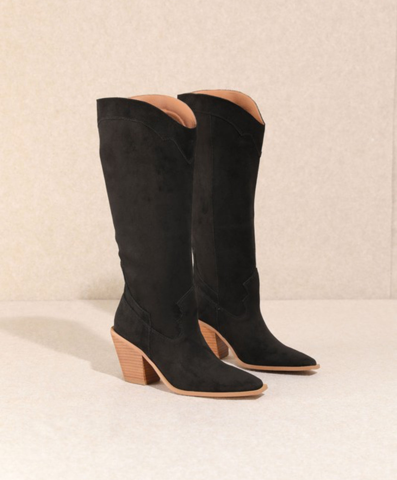 Black Suede Boot