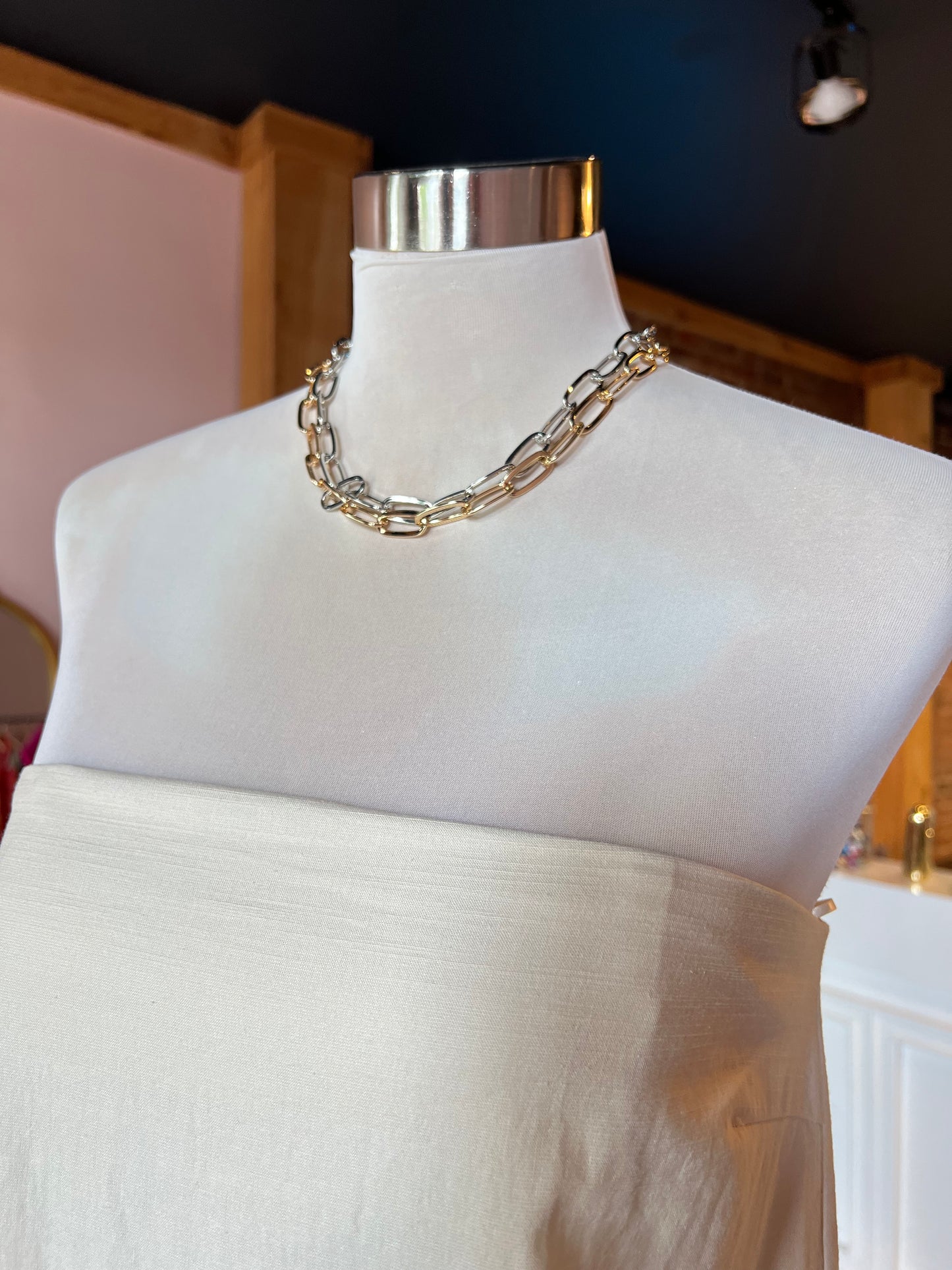 Silver Link Chain Necklace