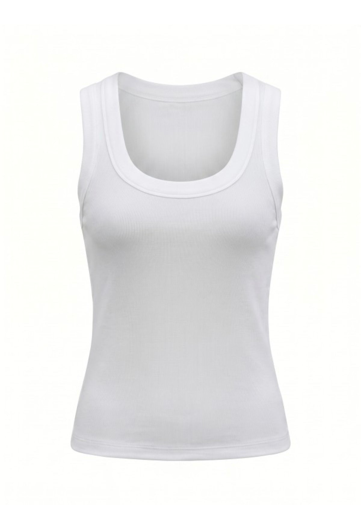 Everyday White Scoop Tank