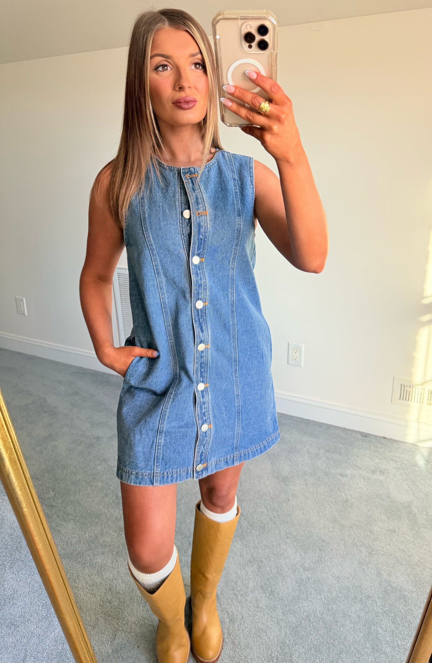 The Demi Denim Dress