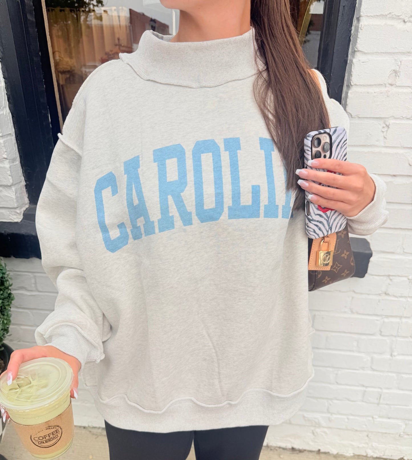 Blue Carolina (NC) Mock Neck