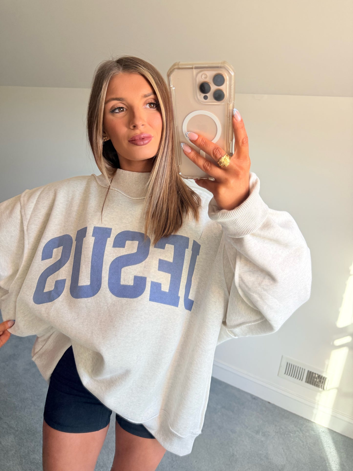 God Is Good Reversible Crewneck