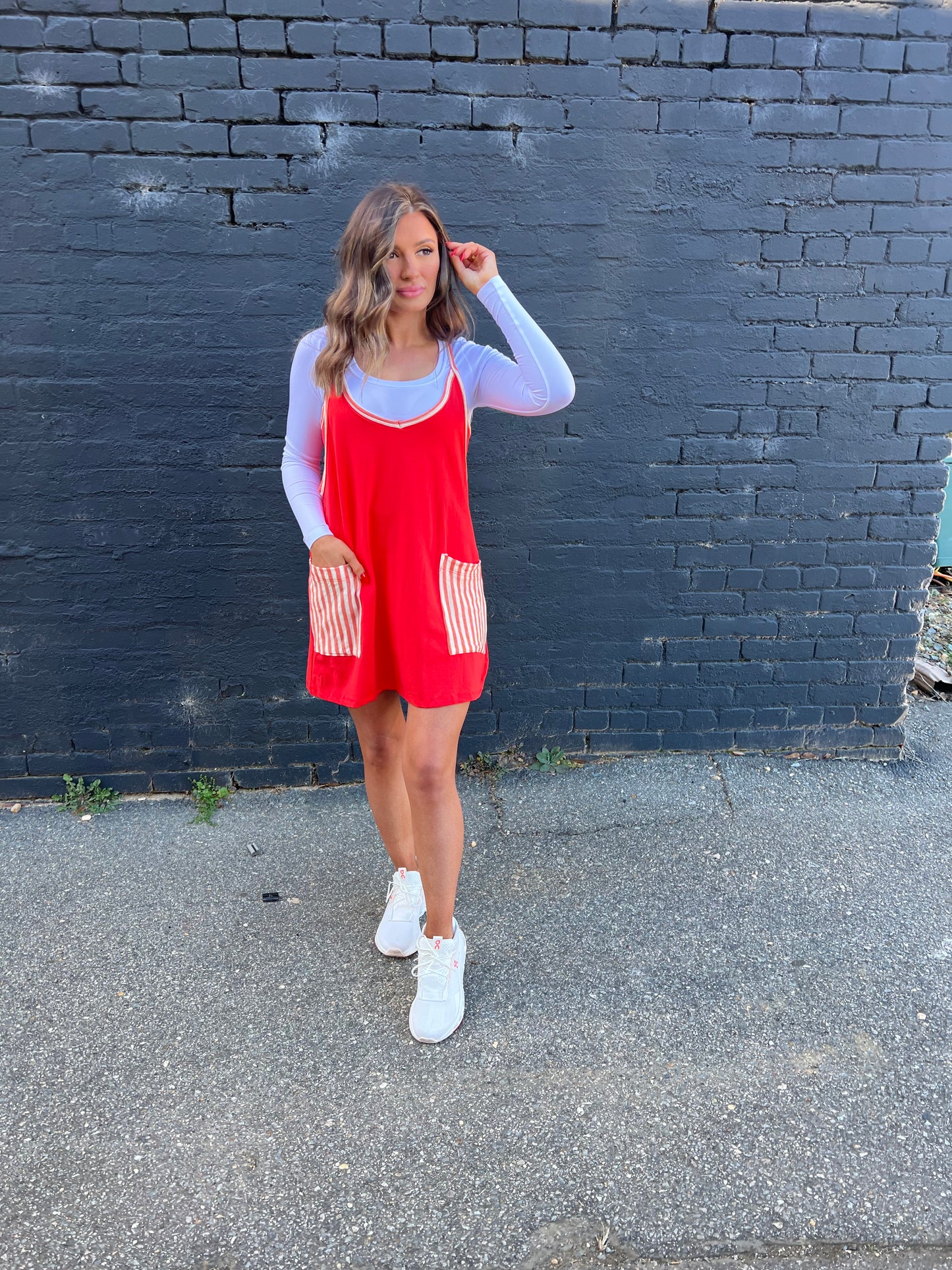 So Simple Red Dress/Romper