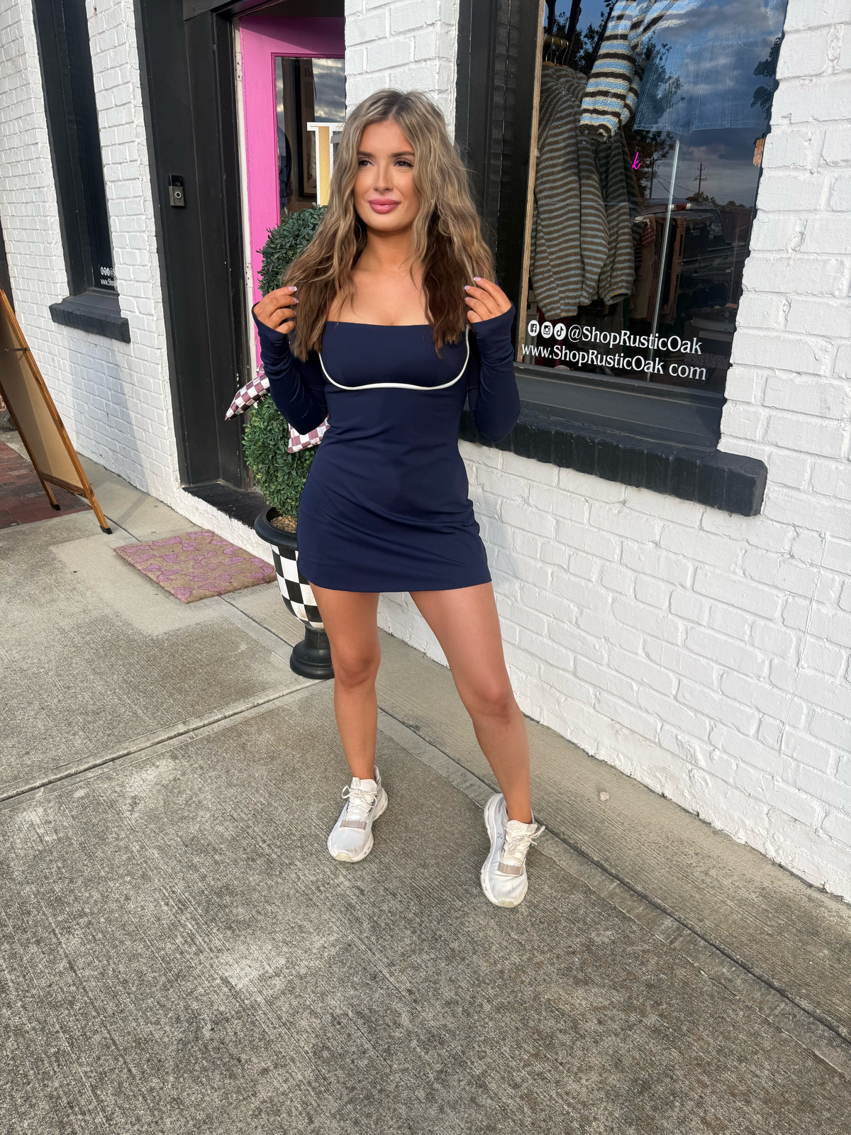 The Navy Sweetheart Romper