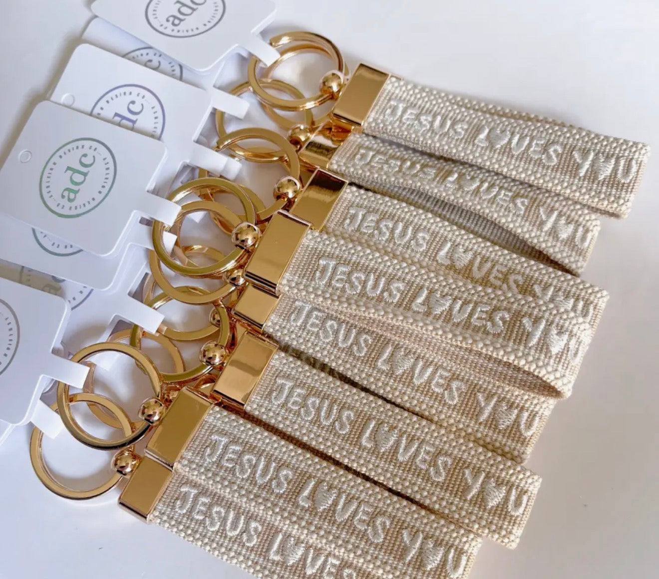 Jesus Loves You Neutral keychain