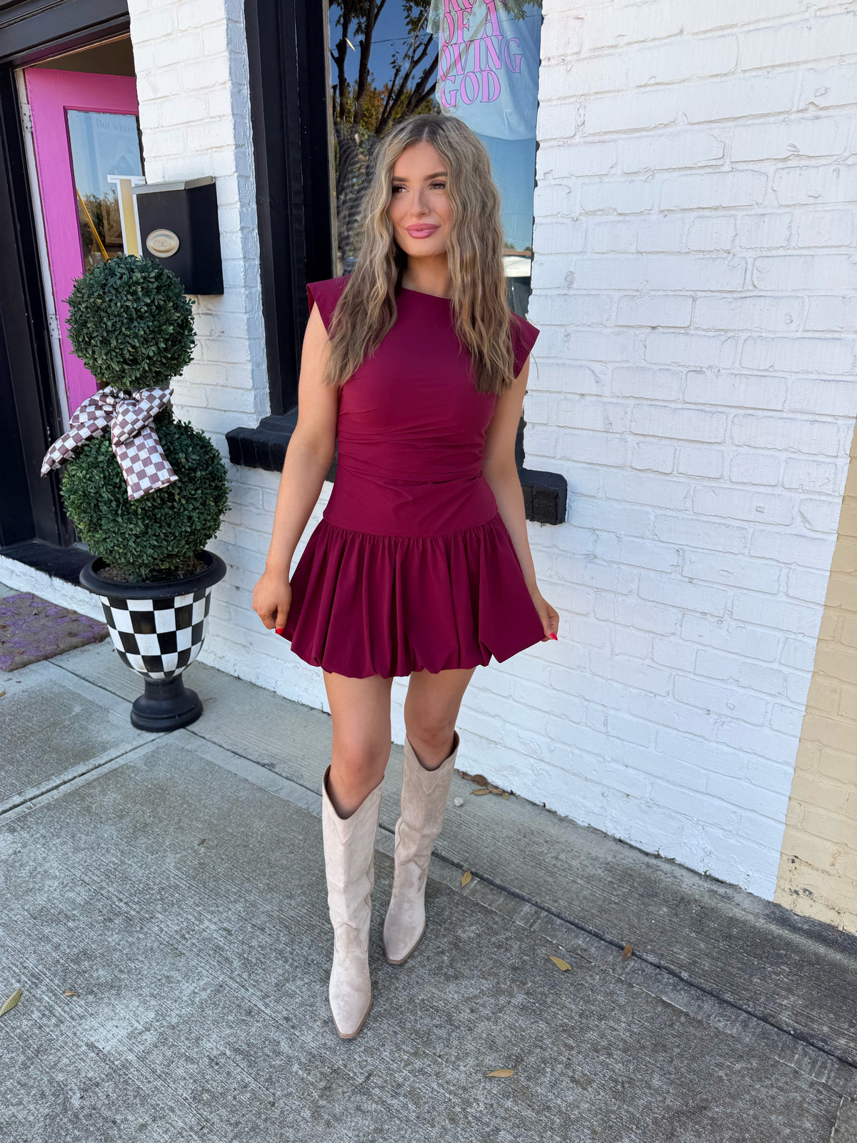 Burgundy Bubble Mini