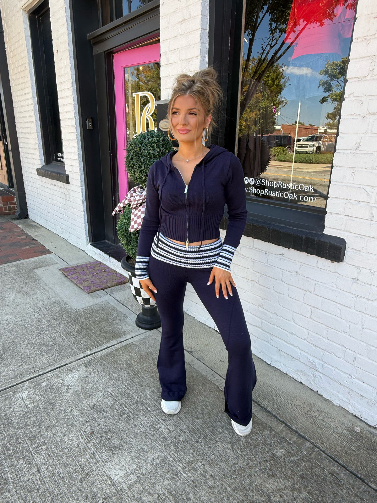 The Nicole Navy Pants