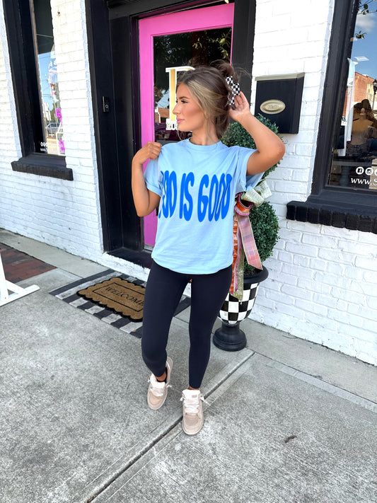 God Is Good Tee (light blue)