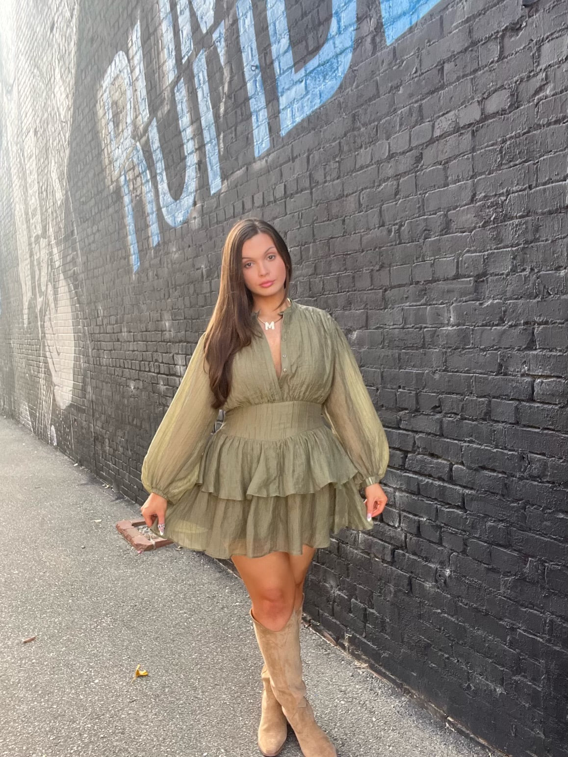 Olive Essential Dress