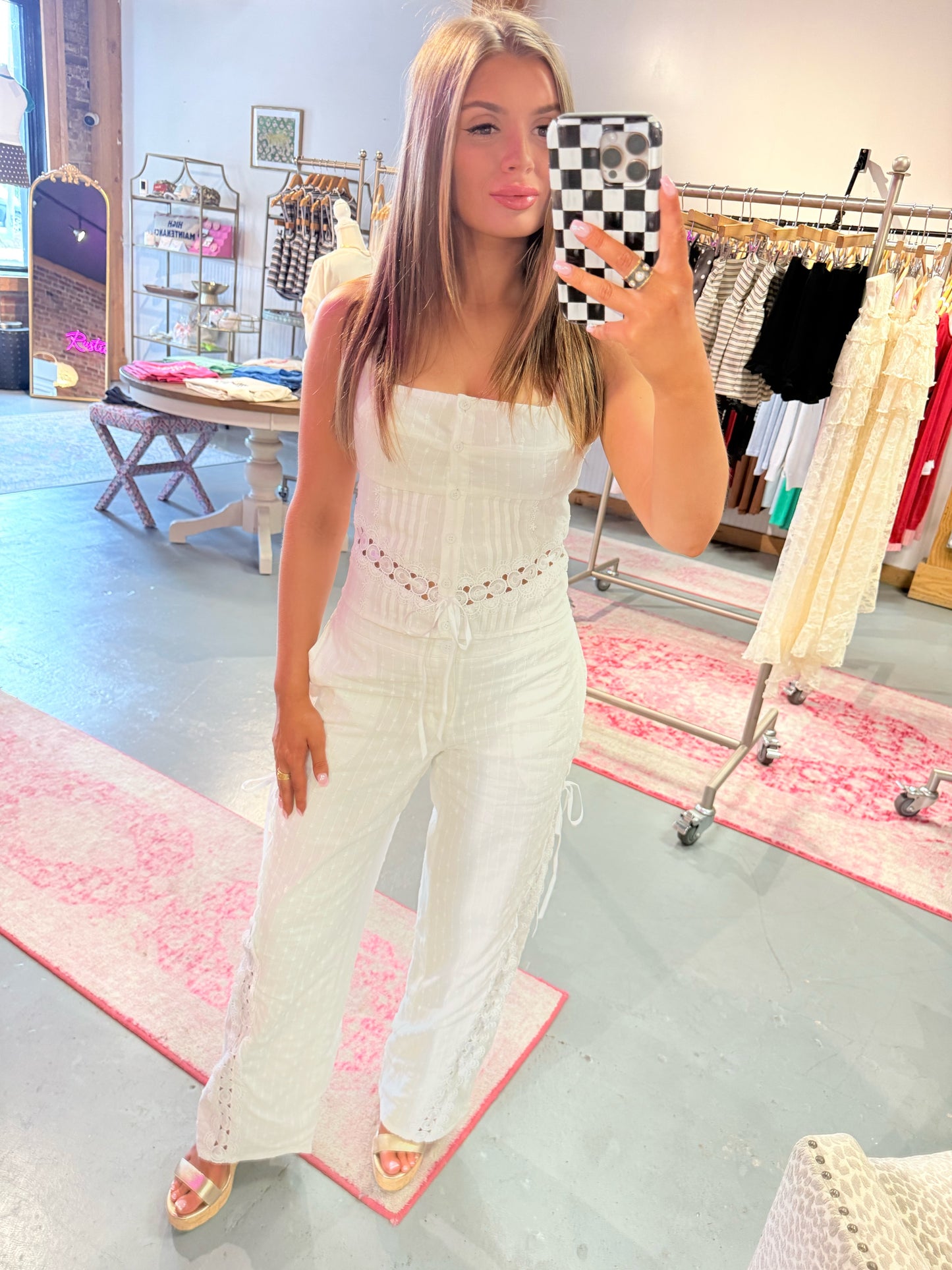 The Sabrina Eyelet Tank