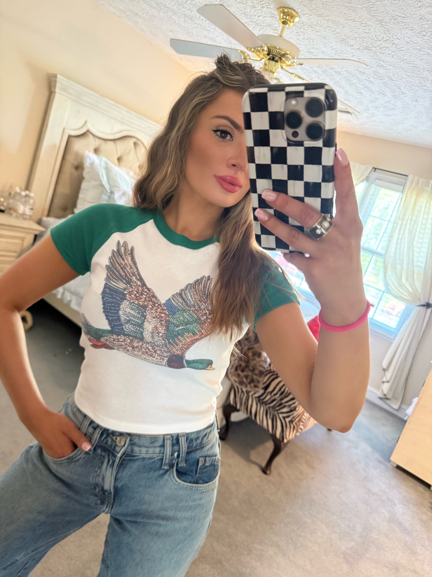 Bedazzled Mallard Baby Tee