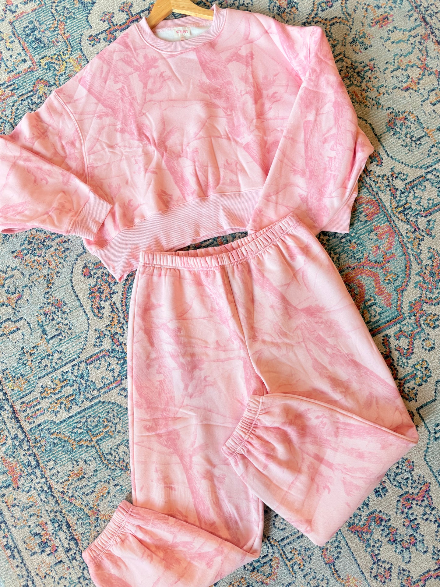 Pink Camo Jogger Sweatpants