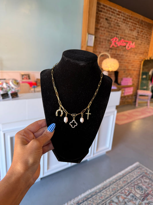 Gold Charm Necklace