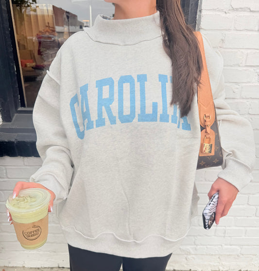 Blue Carolina (NC) Mock Neck