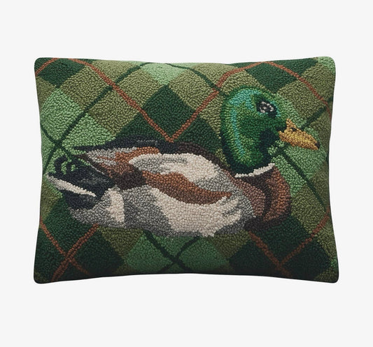Mallard Plaid Pillow